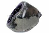 Wide, Intense Purple Amethyst Geode - Uruguay #379325-2